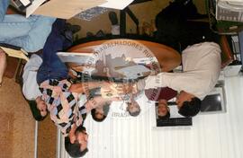 Dilso e vice-reitor da UFSC (Brasil, [sem data]) [fotografia] / Fotógrafo(a) : Dirceu P. Vieira. -- Ref.: BR-SPMST_MST-SN-CIN_AMP_001498-011891-PER.