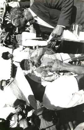 Romaria conquistadora da Terra Prometida (Porto Alegre-RS, 27 mai. 1986) [fotografia] / Fotógrafo(a) : Karine Emerich. -- Ref.: BR-SPMST_MST-SN-CIN_AMP_001956-014973-SPR.