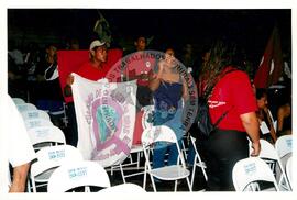 Encontro de Jovens do MST, na Ucicamp, 3o (Campinas-SP, 14 fev. 2001) [fotografia] / Fotógrafo(a) : Douglas Mansur. -- Ref.: BR-SPMST_MST-SN-CIN_AMP_000907-006932-ENJ.