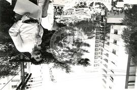 José Eli da Veiga [Incra-SP, Coordenador Regional] (Brasil, 25 jul. 1986) [fotografia] / Fotógrafo(a) : Itamar Garcez ; Regina Vilela. -- Ref.: BR-SPMST_MST-SN-CIN_AMP_001590-012175-PER.