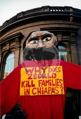 Manifestação contra Zedillo (São Francisco (EUA), [sem data]) [fotografia] / Fotógrafo(a) : Arquivo MST. -- Ref.: BR-SPMST_MST-SN-CIN_AMP_001061-008597-RIT.