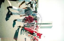 Mobilização em Brasília durante a Jornada Nacional "Acampamento Nacional Eldorado dos Carajás" (Brasília-DF, 03 set. 2001) [fotografia] / Fotógrafo(a) : Gildo Aguiar. -- Ref.: BR-SPMST_MST-SN-CIN_AMP_001918-014378-SJM.