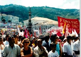 Manifestação (Ouro Preto-MG, 21 set. 1999) [fotografia] / Fotógrafo(a) : Rogério Reis. -- Ref.: BR-SPMST_MST-SN-CIN_AMP_000535-003016-AMT.