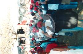 Mobilização em Brasília durante a Jornada Nacional "Acampamento Nacional Eldorado dos Carajás" (Brasília-DF, 03 set. 2001) [fotografia] / Fotógrafo(a) : Gildo Aguiar. -- Ref.: BR-SPMST_MST-SN-CIN_AMP_001918-014420-SJM.