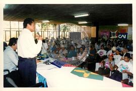 Asamblea Latino Americana de Mujeres del Campo, 1a (Brasília-DF, nov. 1997) [fotografia] / Fotógrafo(a) : Arquivo MST. -- Ref.: BR-SPMST_MST-SN-CIN_AMP_001134-009398-RIT.