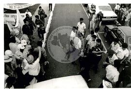 Congresso Nacional do MST, 2o (Distrito Federal (Brasil), 08 mai. 1990) [fotografia] / Fotógrafo(a) : Carlos Carvalho ; Douglas Mansur. -- Ref.: BR-SPMST_MST-SN-CIN_AMP_000702-004198-CGR.