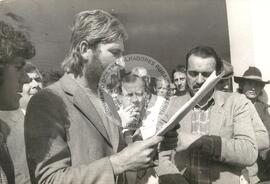 Depoimento na Comissão de Direitos Humanos na Assembléia Legislativa (Porto Alegre-RS, 1984) [fotografia] / Fotógrafo(a) : Arquivo MST. -- Ref.: BR-SPMST_MST-SN-CIN_AMP_000660-003709-ARV.
