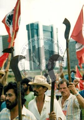 Congresso Nacional do MST, 2o (Distrito Federal (Brasil), 08 mai. 1990) [fotografia] / Fotógrafo(a) : Carlos Carvalho ; Douglas Mansur. -- Ref.: BR-SPMST_MST-SN-CIN_AMP_000702-004196-CGR.