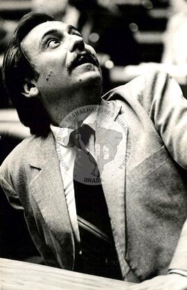 João Gilberto [Rio Grande do Sul, Deputado Federal, PMDB] (Brasil, nov. 1985) [fotografia] / Fotógrafo(a) : Eduardo Tavares. -- Ref.: BR-SPMST_MST-SN-CIN_AMP_001577-012134-PER.