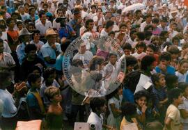 Manifestação 1º de Maio (Teixeira de Freitas-BA, 01 mai. 1987) [fotografia] / Fotógrafo(a) : [sem autoria]. -- Ref.: BR-SPMST_MST-SN-CIN_AMP_000503-002890-AMT.