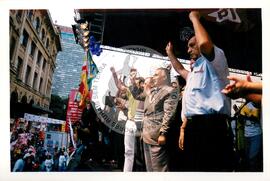 Mobilização no 1º de Maio (São Paulo (Estado), 01 mai. 1999) [fotografia] / Fotógrafo(a) : Douglas Mansur. -- Ref.: BR-SPMST_MST-SN-CIN_AMP_000394-002185-AMT.