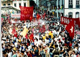 Manifestação (Ouro Preto-MG, 21 set. 1999) [fotografia] / Fotógrafo(a) : Rogério Reis. -- Ref.: BR-SPMST_MST-SN-CIN_AMP_000535-003022-AMT.