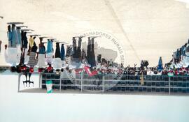 Mobilização em Brasília durante a Jornada Nacional "Acampamento Nacional Eldorado dos Carajás" (Brasília-DF, 03 set. 2001) [fotografia] / Fotógrafo(a) : Gildo Aguiar. -- Ref.: BR-SPMST_MST-SN-CIN_AMP_001918-014406-SJM.