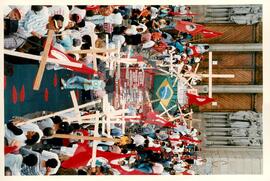 Mobilização (São Paulo-SP, 17 abr. 1988) [fotografia] / Fotógrafo(a) : Douglas Mansur. -- Ref.: BR-SPMST_MST-SN-CIN_AMP_000372-001791-AMT.