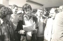 Depoimento na Comissão de Direitos Humanos na Assembléia Legislativa (Porto Alegre-RS, 1984) [fotografia] / Fotógrafo(a) : Arquivo MST. -- Ref.: BR-SPMST_MST-SN-CIN_AMP_000660-003705-ARV.