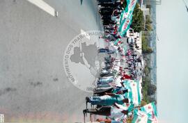 Mobilização em Brasília durante a Jornada Nacional "Acampamento Nacional Eldorado dos Carajás" (Brasília-DF, 03 set. 2001) [fotografia] / Fotógrafo(a) : Gildo Aguiar. -- Ref.: BR-SPMST_MST-SN-CIN_AMP_001918-014389-SJM.