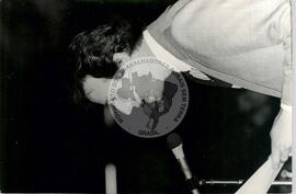 Mário Linberg [Federação Nacional dos Técnicos Agrícolas, Presidente] (Belo Horizonte-MG, 23 jul. 1986) [fotografia] / Fotógrafo(a) : Milton Soares. -- Ref.: BR-SPMST_MST-SN-CIN_AMP_001639-012486-PER.