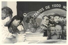 Reunião da Direção Nacional (São Paulo (Estado), jul. 1997) [fotografia] / Fotógrafo(a) : Arquivo MST. -- Ref.: BR-SPMST_MST-SN-CIN_AMP_000945-007444-ENC.