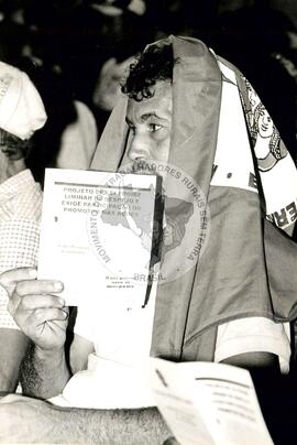 Ato público pela Justiça no Campo (Brasília-DF, 15 set. 1995) [fotografia] / Fotógrafo(a) : Francisca Montejo. -- Ref.: BR-SPMST_MST-SN-CIN_AMP_000592-003420-AMT.