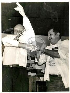 Ulisses Guimarães (Mato Grosso do Sul, [sem data]) [fotografia] / Fotógrafo(a) : Douglas Mansur ; Miriam Fichtner ; Protássio Nenê. -- Ref.: BR-SPMST_MST-SN-CIN_AMP_001709-012738-PER.