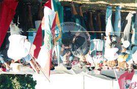 Mobilização em Brasília durante a Jornada Nacional "Acampamento Nacional Eldorado dos Carajás" (Brasília-DF, 03 set. 2001) [fotografia] / Fotógrafo(a) : Gildo Aguiar. -- Ref.: BR-SPMST_MST-SN-CIN_AMP_001918-014444-SJM.
