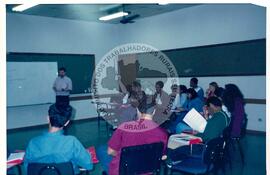 Oficina Militantes das Secretarias Estaduais Administrativa e Financeira, 1a (Cajamar-SP, 2000) [fotografia] / Fotógrafo(a) : [sem autoria]. -- Ref.: BR-SPMST_MST-SN-CIN_AMP_000854-005647-CUR.