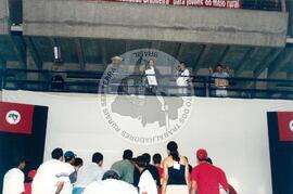Encontro de Jovens do MST, na Ucicamp, 3o (Campinas-SP, 14 fev. 2001) [fotografia] / Fotógrafo(a) : Michelle Cafaldo. -- Ref.: BR-SPMST_MST-SN-CIN_AMP_000905-006822-ENJ.