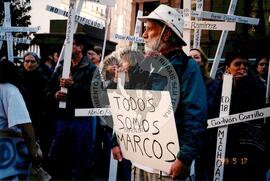 Manifestação contra Zedillo (São Francisco (EUA), [sem data]) [fotografia] / Fotógrafo(a) : Arquivo MST. -- Ref.: BR-SPMST_MST-SN-CIN_AMP_001061-008605-RIT.