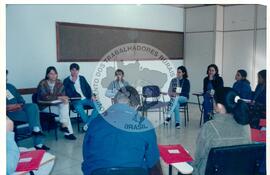 Oficina Militantes das Secretarias Estaduais Administrativa e Financeira, 1a (Cajamar-SP, 2000) [fotografia] / Fotógrafo(a) : [sem autoria]. -- Ref.: BR-SPMST_MST-SN-CIN_AMP_000854-005648-CUR.