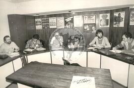 Depoimento na Comissão de Direitos Humanos na Assembléia Legislativa (Porto Alegre-RS, 1984) [fotografia] / Fotógrafo(a) : Arquivo MST. -- Ref.: BR-SPMST_MST-SN-CIN_AMP_000660-003692-ARV.