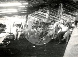 Fundação da associação no assentamento "União da Vitória" do MST (Santa Catarina, 17 nov. 1987) [fotografia] / Fotógrafo(a) : Arquivo MST. -- Ref.: BR-SPMST_MST-SN-CIN_AMP_000746-004877-CSS.