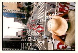 Ato público na Avenida Paulista (São Paulo-SP, 04 out. 1996) [fotografia] / Fotógrafo(a) : Douglas Mansur. -- Ref.: BR-SPMST_MST-SN-CIN_AMP_000390-002144-AMT.