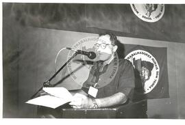Conferência Internacional Terra, Ecologia e Dívida Externa (Espírito Santo, mai. 1992) [fotografia] / Fotógrafo(a) : Douglas Mansur. -- Ref.: BR-SPMST_MST-SN-CIN_AMP_001159-010049-RIT.