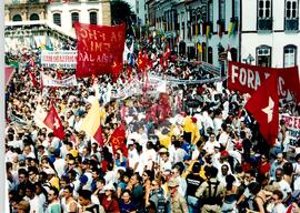 Manifestação (Ouro Preto-MG, 21 set. 1999) [fotografia] / Fotógrafo(a) : Rogério Reis. -- Ref.: BR-SPMST_MST-SN-CIN_AMP_000535-003022-AMT.