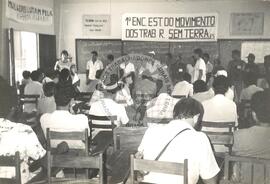 Encontro Estadual do MST, 1o (São Mateus-ES, 10 mai. 1986) [fotografia] / Fotógrafo(a) : Maria de Fátima. -- Ref.: BR-SPMST_MST-SN-CIN_AMP_000928-007192-ENC.