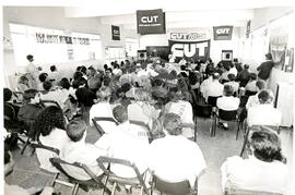 Plenária da CUT (Brasil, [sem data]) [fotografia] / Fotógrafo(a) : Douglas Mansur ; Regina Vilela. -- Ref.: BR-SPMST_MST-SN-CIN_AMP_000727-004768-CSS.