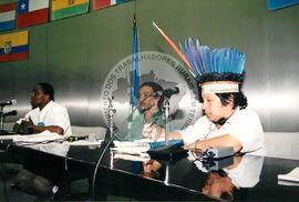 Congresso Continental dos Povos Negros das Américas e do Caribe, 1o (São Paulo-SP, nov. 1995) [fotografia] / Fotógrafo(a) : Paulo Lima. -- Ref.: BR-SPMST_MST-SN-CIN_AMP_000152-001103-ACS.