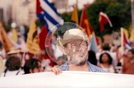 João Pedro Stédile (Brasil, [sem data]) [fotografia] / Fotógrafo(a) : Arquivo MST ; Cácia Cortez ; Débora Lerrer ; Douglas Mansur ; João Zinclar ; Luciney Martins ; Michelle Camafaldo. -- Ref.: BR-SPMST_MST-SN-CIN_AMP_001263-010545-LID.