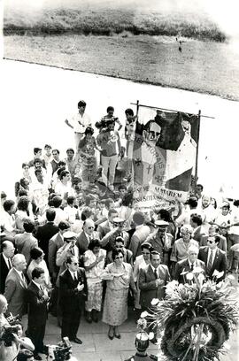 Manifestação contra visita do presidente de El Salvador (El Salvador, 20 jun. 1986) [fotografia] / Fotógrafo(a) : Regina Vilela. -- Ref.: BR-SPMST_MST-SN-CIN_AMP_001066-008622-RIT.