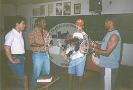 Assembleia Estadual da Reforma Agrária, 1a (Espírito Santo, [sem data]) [fotografia] / Fotógrafo(a) : Arquivo MST. -- Ref.: BR-SPMST_MST-SN-CIN_AMP_000116-000810-ACS.