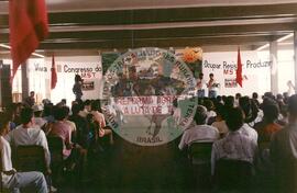 Assembleia Estadual da Reforma Agrária, 1a (Espírito Santo, [sem data]) [fotografia] / Fotógrafo(a) : Arquivo MST. -- Ref.: BR-SPMST_MST-SN-CIN_AMP_000116-000804-ACS.