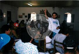 Assembleia Estadual da Reforma Agrária, 1a (Espírito Santo, [sem data]) [fotografia] / Fotógrafo(a) : Arquivo MST. -- Ref.: BR-SPMST_MST-SN-CIN_AMP_000116-000808-ACS.