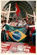 Manifestação contra a ALCA (São Paulo (Estado), 2001) [fotografia] / Fotógrafo(a) : João Zinclair. -- Ref.: BR-SPMST_MST-SN-CIN_AMP_000398-002231-AMT.